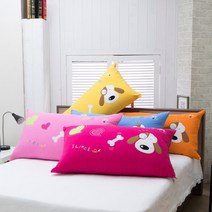 꿀몽 포비 포비등쿠션커버 포비쿠션 포비헤드쿠션 강아지 쿠션커버 대쿠션커버 등쿠션커버 쿠션 침대쿠션 헤드쿠션, 블루(솜포함)