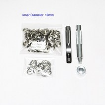 100s 실버 메탈 eyelets 4mm 5mm 6mm 8mm 10mm 구멍 펀치 도구 신발 가방 가죽 벨트 그로멧
