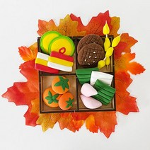 [우수제품][무료배송]Bellos^^&&^^ 클레이로 한가위 음식 만들기 - 5인세트 도시락 미니어쳐 미니어처 가을 소풍bellos^^&&^^