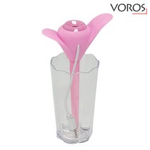 보로스 USB 미니가습기 랜덤색상 꽃병 튤립 가습기, 단품