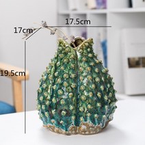 수경재배화병 식물 키우기 꽃병 세라믹 고슴도치 모양 가시 석류 꽂이 액세서리 테라리움, l