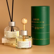 랩솔 차량용 방향제 디퓨저 자동차 차량 방향제 100ml, 블랙체리+블랙체리+쇼핑백