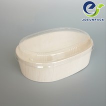 친환경 우드도시락 타원형 SWS FLR-06F 뚜껑 300개