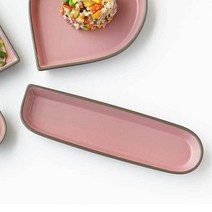 까사무띠 레아 모모라인 플레이트 22cm, 포크블루/자기그릇