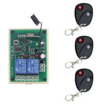 셔터 릴리즈 동조기 카메라리모컨 dc 12v 24v 2 채널 2ch rf 무선 원격 제어 스위치 시스템 검정색 송신기 + 수신기 315433 mhz 조그, 3, 433MHz