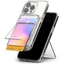 링케 스탠드 슬롯 카드 케이스 / 카드홀더, 클리어 미스트