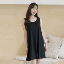 세이스타일 썸머쿨 루즈핏 미니 민소매 원피스