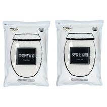 우수천일염인증 자연의지혜 갯뻘천일염, 3kg, 2개
