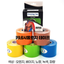 근육테이프 스포츠테이프 테이핑 TBH 5종 테이프, 오렌지, 3