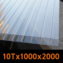PC판 폴리카보네이트 복층PC판 렉산 10T 1M x 2M (1장)(2장)(3장), 20. PC판(흰색-불투명) 10T (4장**)