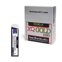 동아 XQ GOLD 1000 샤프심 12ea 0.5mm 2B B HB, 12개입, B