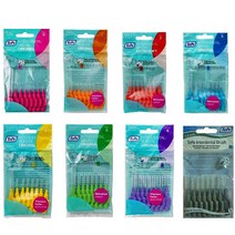 테페치간칫솔 8P 1팩 치간치솔, 녹색 0.8mm, 8개