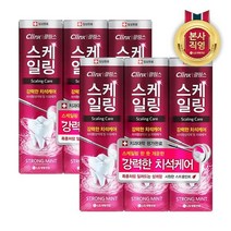 페리오 클링스 치석케어 치약 스트롱 민트, 100g, 6개
