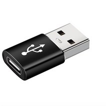 USB 3.0 AM TO C타입 고급형 메탈젠더 2개, 블랙
