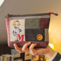 [바이핸즈] 퀼트패키지 소품 - 페이퍼 돌 파우치, 1개