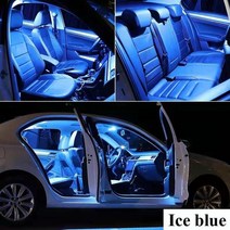 car interior led 조명 canbus for hyundai i10 i20 i30 i40 ix20 ix35 tucson santa fe santafe 차량 실내 돔 맵 램, 8000k 아이스 블루, ix35(2010-2015)-7pc