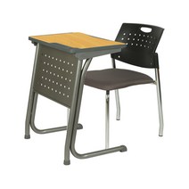 오피언 HS 유로타공 1인용책걸상 맥스의자 우레탄비치, 노랑