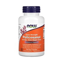 나우푸드 엑스트라 스트렝스 폴리코사놀 프롬 슈가 케인 40mg 베지 캡슐, 90개입, 1개