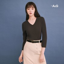 [2만원인하] 더엣지 23SS 올데이 골지 브이넥 니트 4종