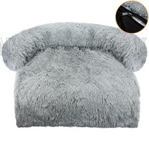 강아지고양이 하우스 대형 개 침대 소파 푹신한 애완 동물 집, Light Gray-zip+XL