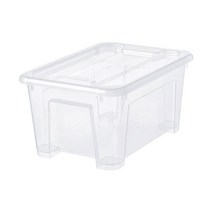 이케아 삼라 수납함 뚜껑포함 5L, 투명5L