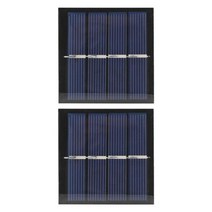 10cm 와이어 태양 전지 패널 0.45W 2V DIY 배터리 휴 전화 충전기, CHINA, 2Pcs