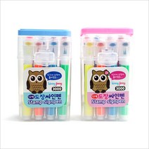 달콩팬시 12색 스탬프 싸인펜세트 2탄