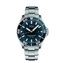 [미도] 시계 오션 스타 60 기압 방수 크로노 M0266081104100 남성 정식 수입품 실버