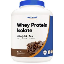 뉴트리코스트 웨이 프로틴 아이솔레이트 모카 맛, 2268g, 1개