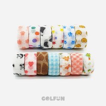 [GOLFUN] 골펀 골프 핑거밴드 자가접착 밴드 손가락 테이핑, 12. 코랄 체크