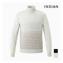 인디안 캐시30혼방 그라데이션 배색 롱터틀 MITBFVW9201