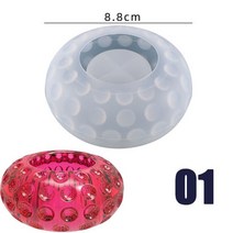 레진아트 세트 재료 몰드 파츠 실리콘 몰드 다육 식물에 대 한 화분 콘크리트 금형 diy 공예 시멘트 점토 금형 라운드 컨테이너 석고 금형 촛불 금형, 01
