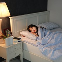 아이스 쿨 냉감 베개커버 핸드메이드 제작상품 얼음 쏘쿨 베개 + 베개커버 4color, 2. 아이스 블루_NC253-22