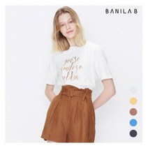 [바닐라비] 여성 프린트 자수 티셔츠