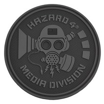 해저드4 Media Division(TM) 고무 패치, Black