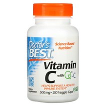닥터 베스트 QC 함유 비타민 C 500mg 120식물성 캡슐, 500 mg, 120 개