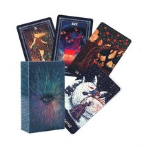 오컬트 타로 점 세트 데크 oracle 카드 가족 파티 보드 게임 솔로몬 고대 magickal grimoires, 78PCS TT05