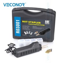 플라스틱용접기 veconor 핫 스테이플러 플라스틱 수리 시스템 용접 건 범퍼 페어링 자동 바디 도구 플라스틱 용접기 스테이플 호환, 1개
