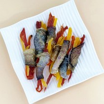 아침애 무방부제 반려동물 수제간식, 1개, 북어껍질 오리고기야채말이70g