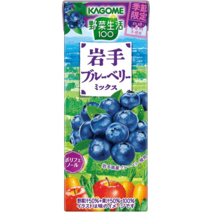KAGOME 가고메 채소생활100 블루베리 믹스 195ml×24개, 베리 195ml x 24병