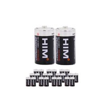 HIM 망간 D형 건전지 24알 정박스 R20, HIM 망간 D형 건전지 24알 정박