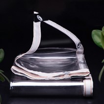 타프스크린 텐트 타프쉘 캠핑 투명 방수포 0.33mm 99.9% PVC 정원 식물 커버 캐노피 창 방수 커튼 천 발코니 타프, [11] 0.8mx5m, [01] 0.33mm Tarpaulin