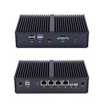 Qotom 미니 PC 4 lan 코어 i3 i5 i7 Opnsense 방화벽 팬리스 Linux 우분투 서버 컴퓨터 Q355G4, 03 Q330G4  i3-4005U, 01 NO RAM NO SSD
