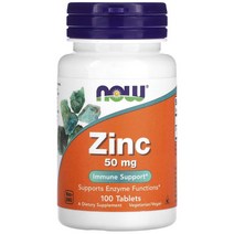 나우푸드 아연 Zinc 50 mg 100정 징크 글루코네이트, 1개