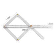 멀티 앵글 측정 도구용 베벨 및 코너 각도기 목공 각도계 사각형 도구 15 in 디지털 측정기, 1.빨간