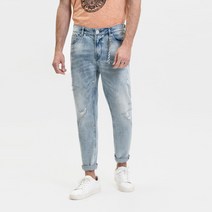 22SS[지아니루포]캐롯크롭핏 GL818Y 페인트스팟 데님