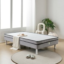 미코퍼니처 유로탑 본넬 볼라텍스 50T 일체형 단면 매트리스, 5cm(블랙), 진그레이