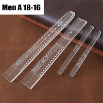 가죽공방 가죽공예도안 가죽공방 서류가방 가죽필통만들기 가죽프레스기 도안 DIY 가죽 지갑 크래프트 종이 패턴 여성공예 도구 투명 아크릴 시계 스트랩 템플릿 홈 diy 45, 남자-a18-16-1set, 1개