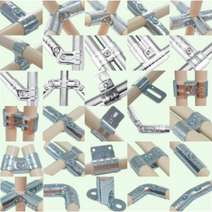 파이프조인트 메탈조인트 원형조인트 코팅파이프 실버, 40_사각 JH-4