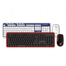 로이체 울트라슬림 저소음 무선 키보드 마우스 세트 콤보 RX-3600 생활방수 멀티미디어키, RX-3600 화이트&블루